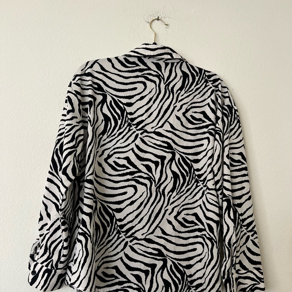 Zebra Button Down Dress - Picture 6 of 10
